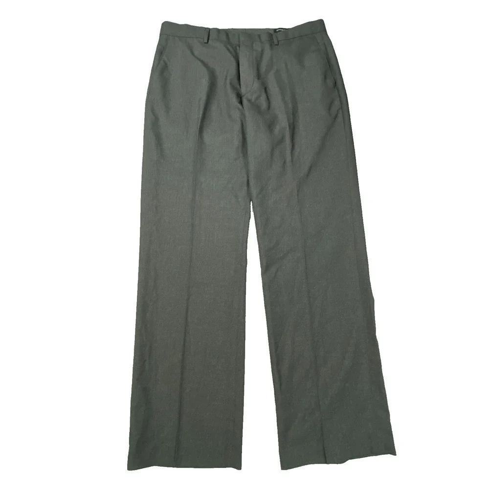 Banana Republic Dress Pants Mens 35x30 Gray Tailored Slim‎ Fit Career Office NWT